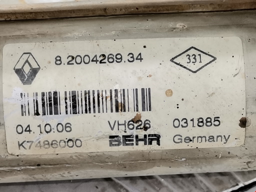 Радиатор системы ЕГР RENAULT Megane II 2002-2009