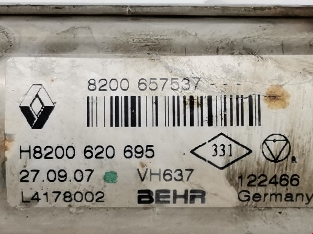 Радиатор системы ЕГР RENAULT Scenic II 2003-2010