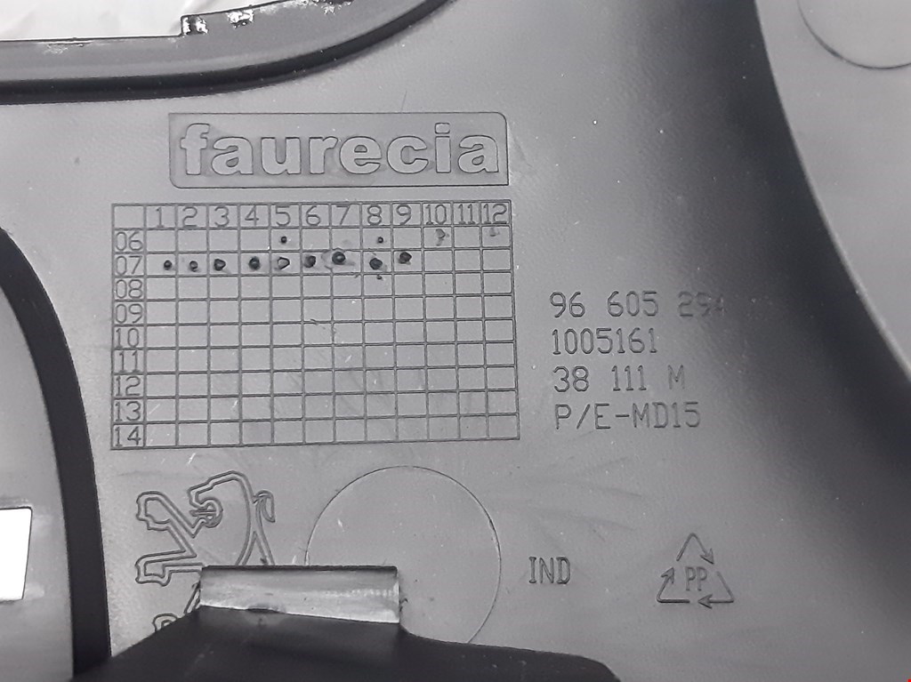 Подлокотник в салон PEUGEOT 308 2007-2015