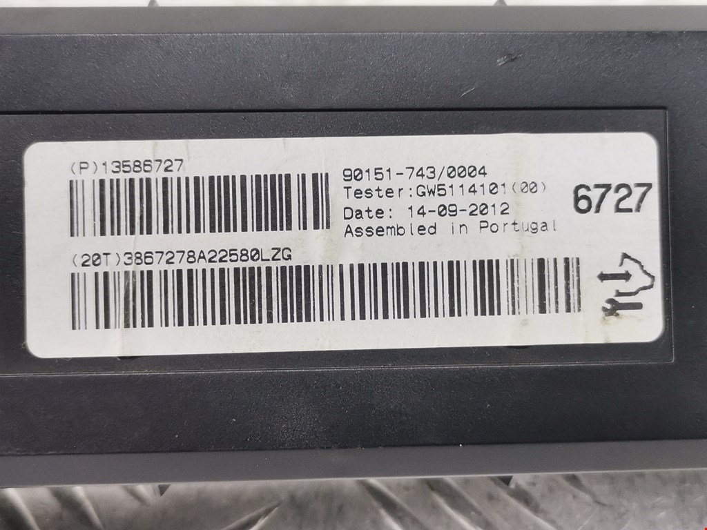 Блок комфорта OPEL Astra J 2009-2017