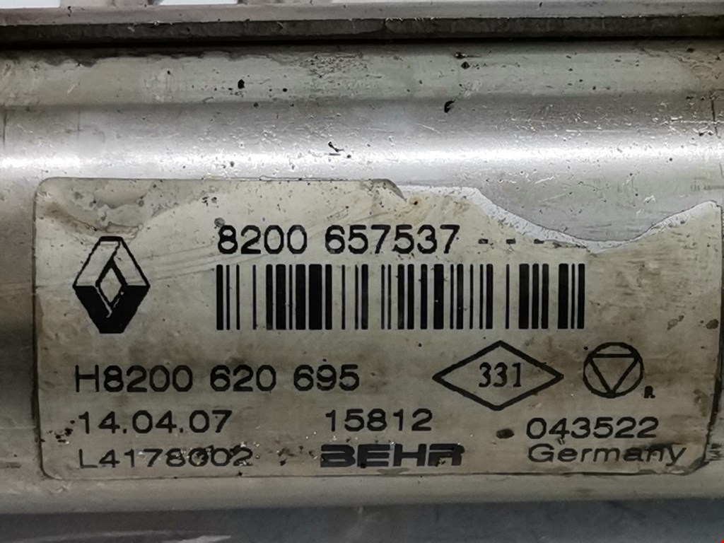 Радиатор системы ЕГР RENAULT Megane II 2002-2009