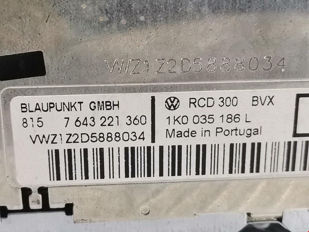 Магнитола VOLKSWAGEN Touran 2003-2010