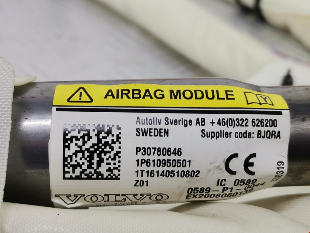 Подушка безопасности боковая (шторка) VOLVO V60 2010-2018