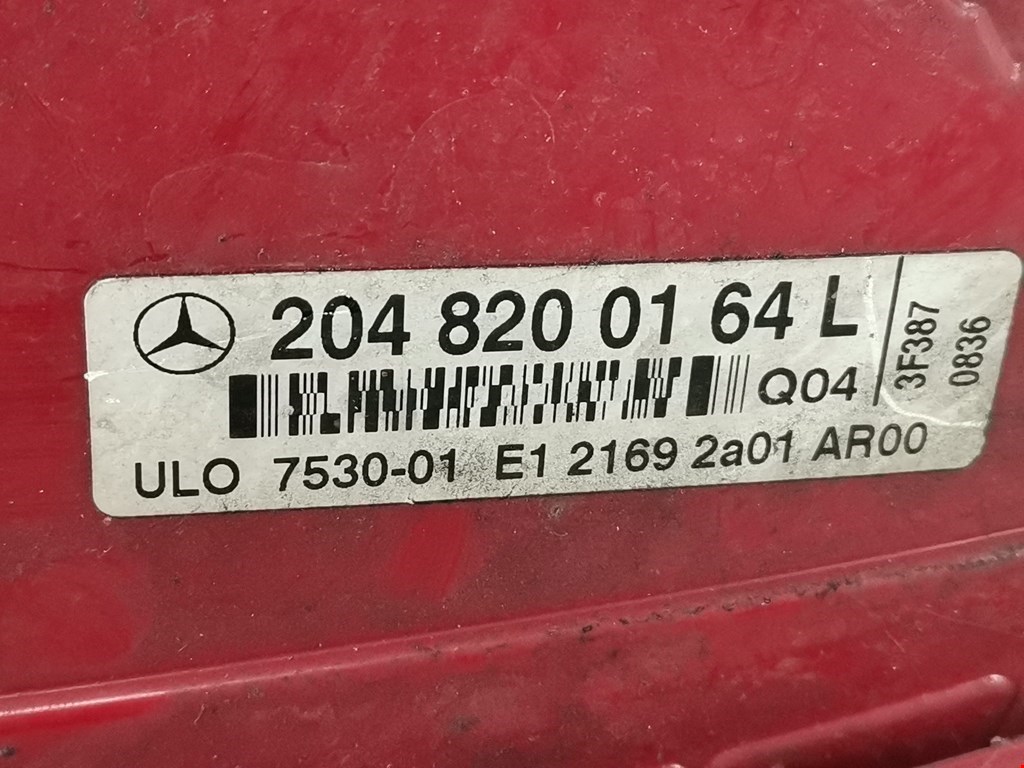Фонарь задний левый MERCEDES-BENZ C-Class C-klasse W204 2007-2015