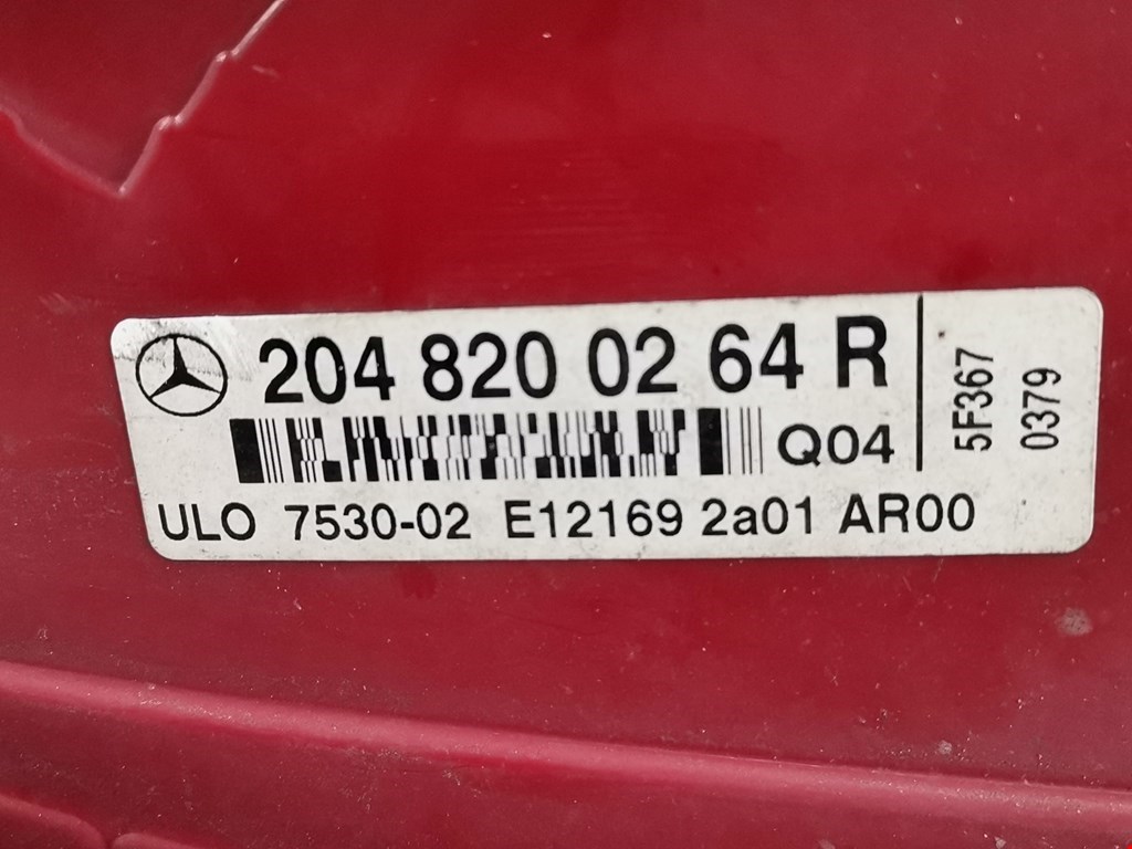 Фонарь задний правый MERCEDES-BENZ C-Class C-klasse W204 2007-2015