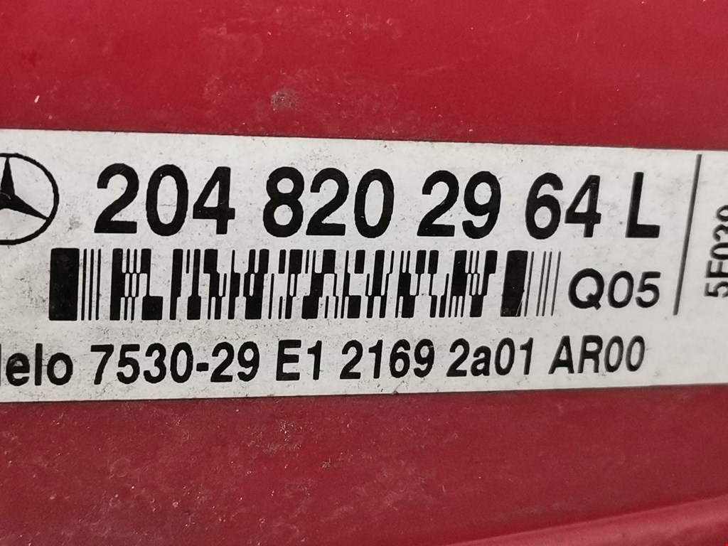 Фонарь задний левый MERCEDES-BENZ C-Class C-klasse W204 2007-2015