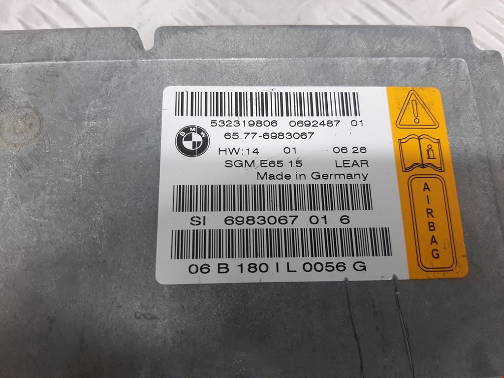 Блок управления AIR BAG BMW 7er 7 серия E65/E66 2001-2008