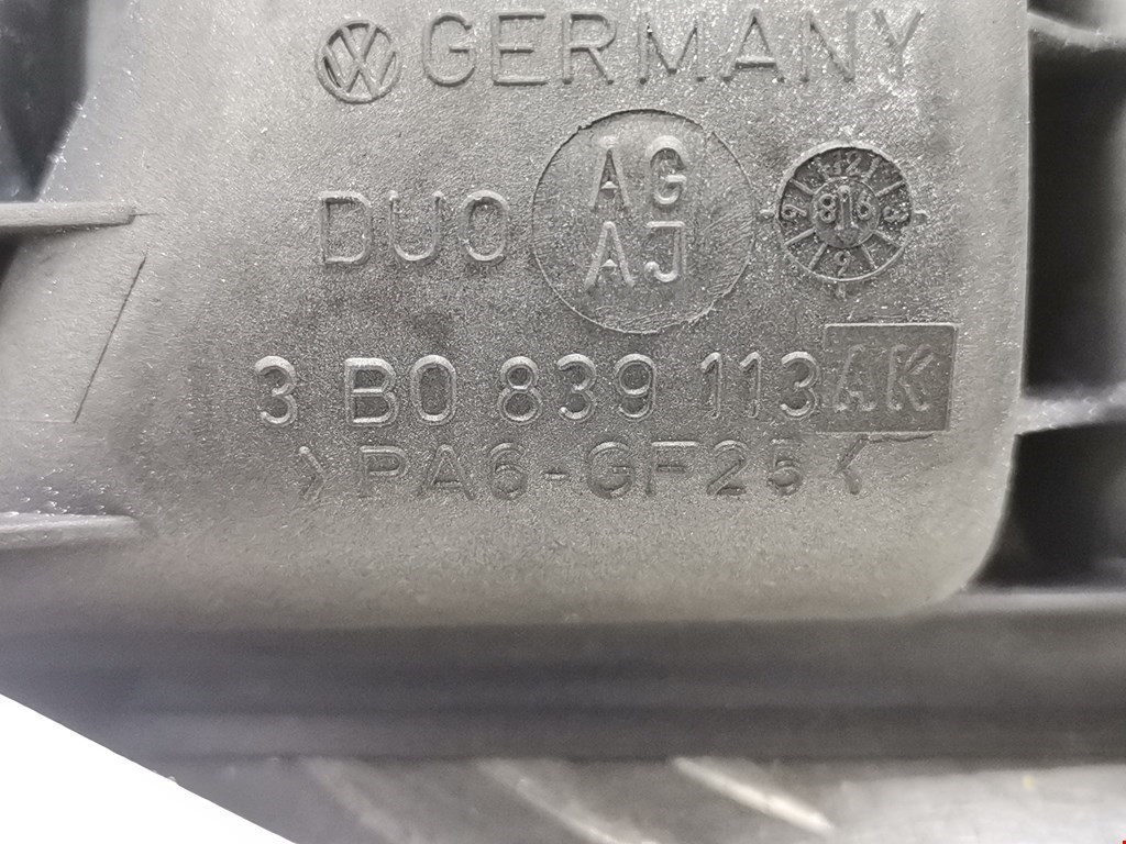 Ручка дверная задняя внутренняя левая VOLKSWAGEN Passat B5 1997-2005