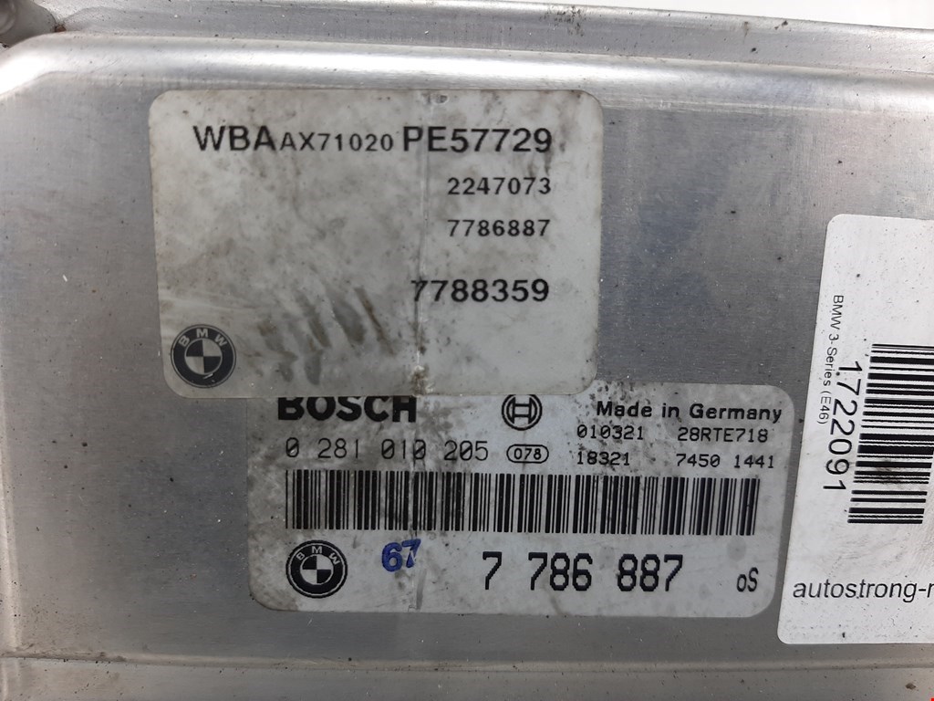Блок управления двигателя (ЭБУ) BMW 3er E46 1998-2006