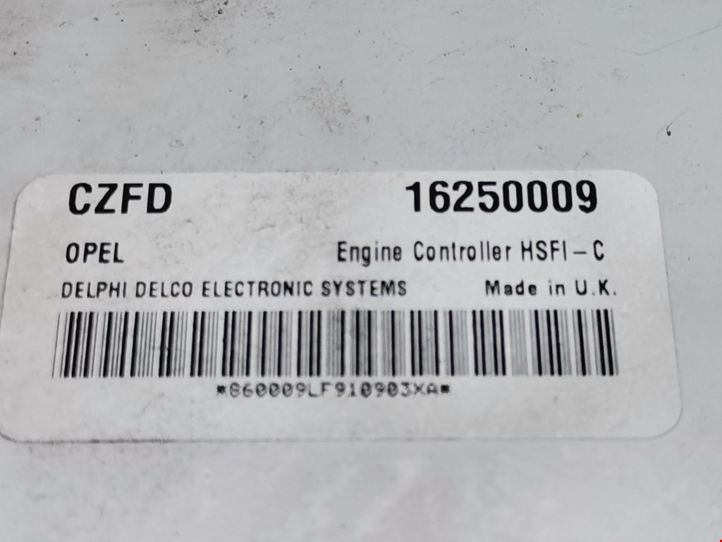 Блок управления двигателя (ЭБУ) OPEL Zafira A 1999-2005