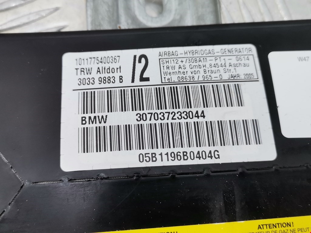 Подушка безопасности в дверь BMW X5 E53 1999-2006