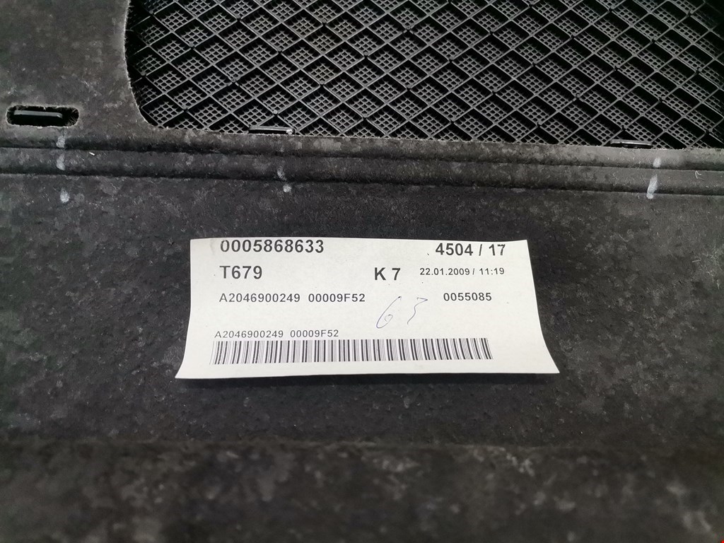 Шторка багажника (полка) MERCEDES-BENZ C-Class C-klasse W204 2007-2015