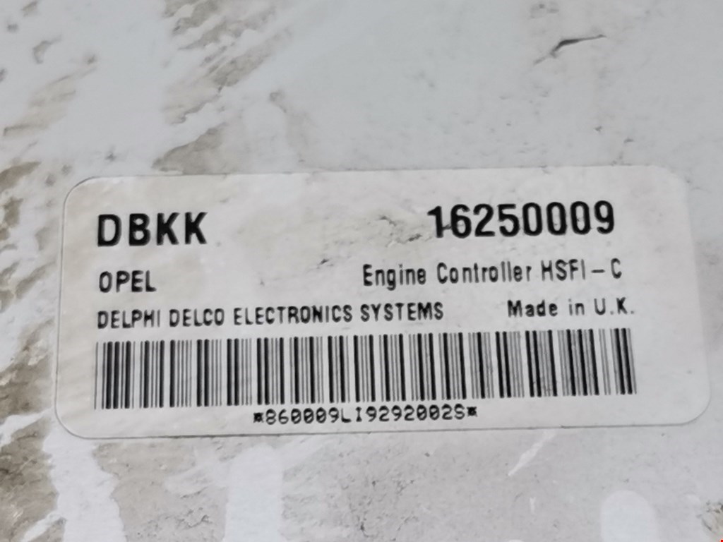 Блок управления двигателя (ЭБУ) OPEL Zafira A 1999-2005