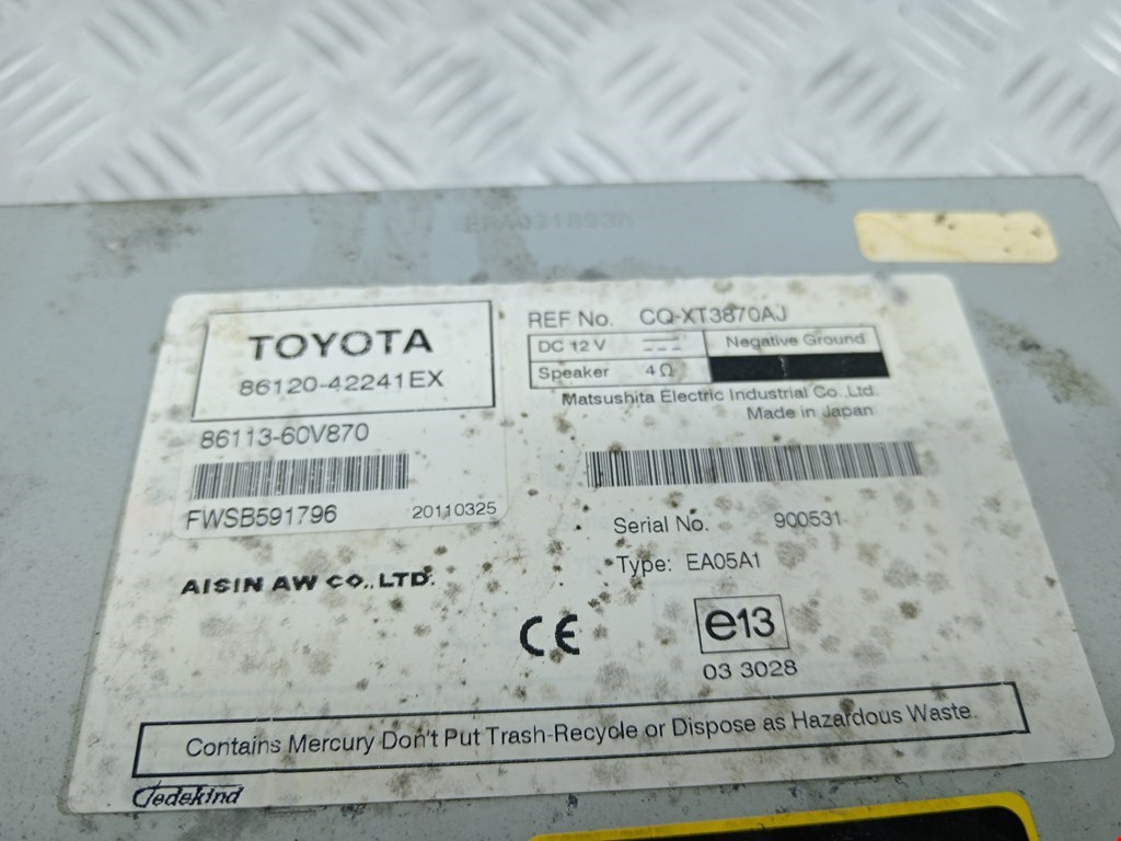 Магнитола TOYOTA RAV 4 XA30 2006-2012