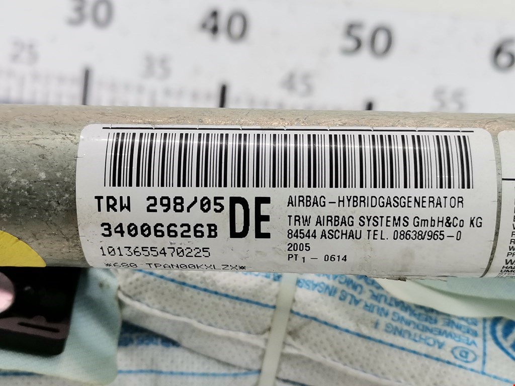 Подушка безопасности боковая (шторка) VOLKSWAGEN Passat B6 2005-2011