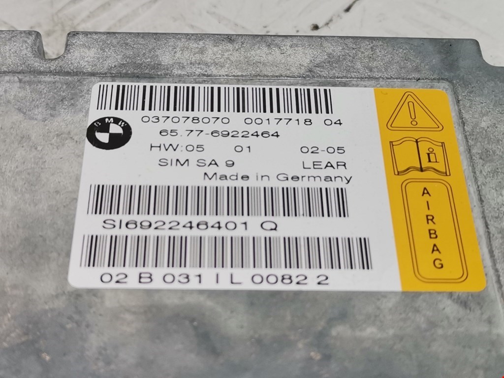 Блок управления AIR BAG BMW 7er 7 серия E65/E66 2001-2008