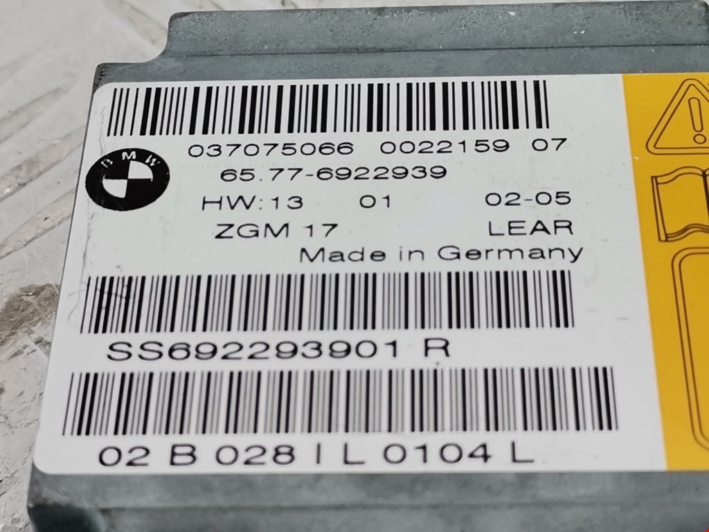 Блок управления AIR BAG BMW 7er 7 серия E65/E66 2001-2008
