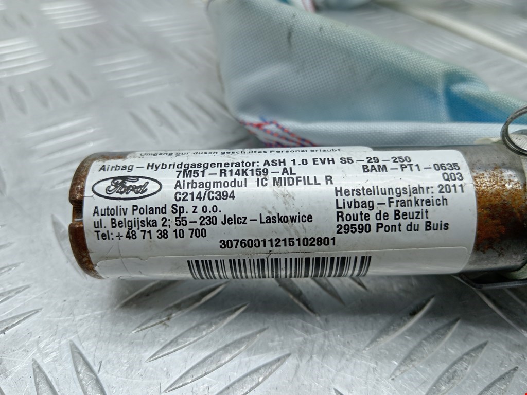 Подушка безопасности боковая (шторка) FORD Kuga 2008-2012