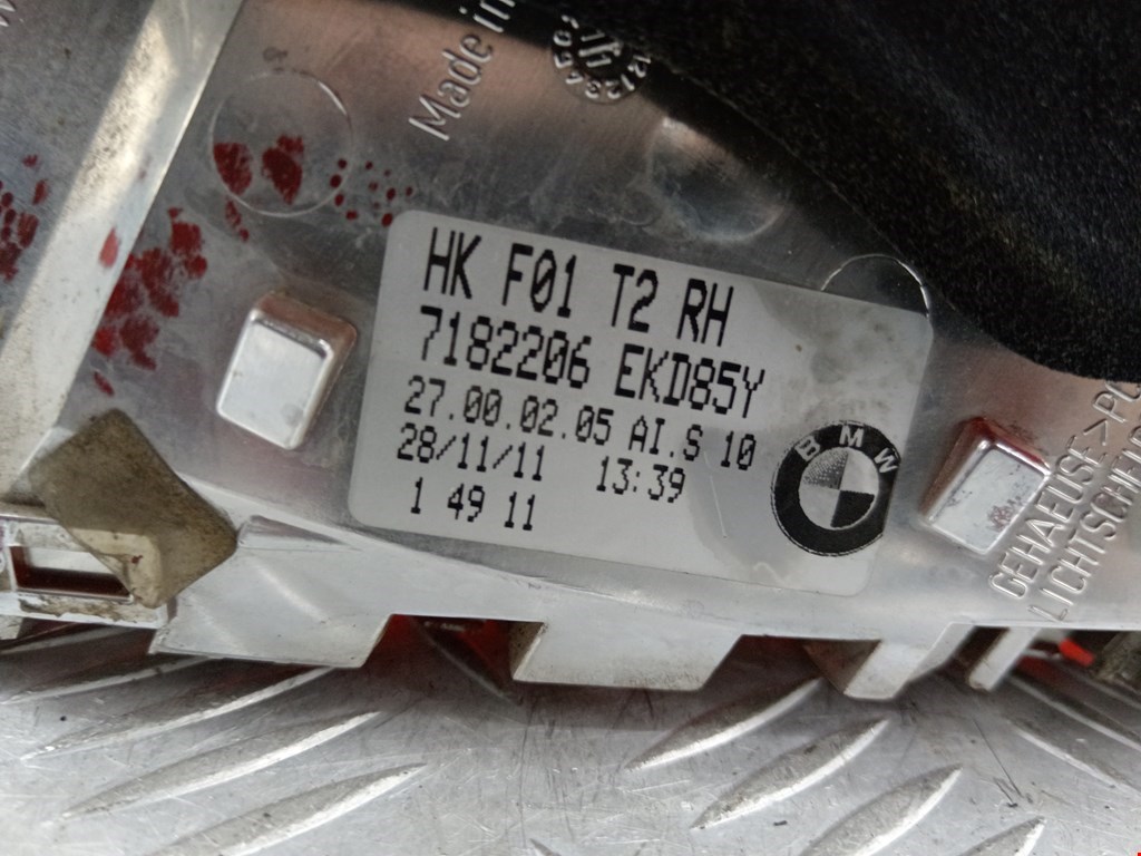 Фонарь задний внутренний правый BMW 7er 7 серия F01/F02/F04 2008-2015