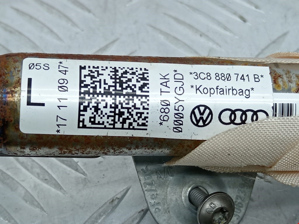 Подушка безопасности боковая (шторка) VOLKSWAGEN Passat CC 2008-2017