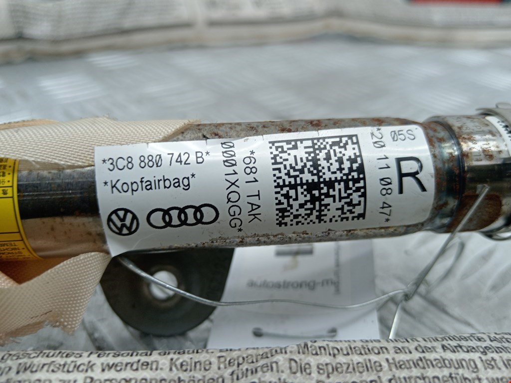 Подушка безопасности боковая (шторка) VOLKSWAGEN Passat CC 2008-2017