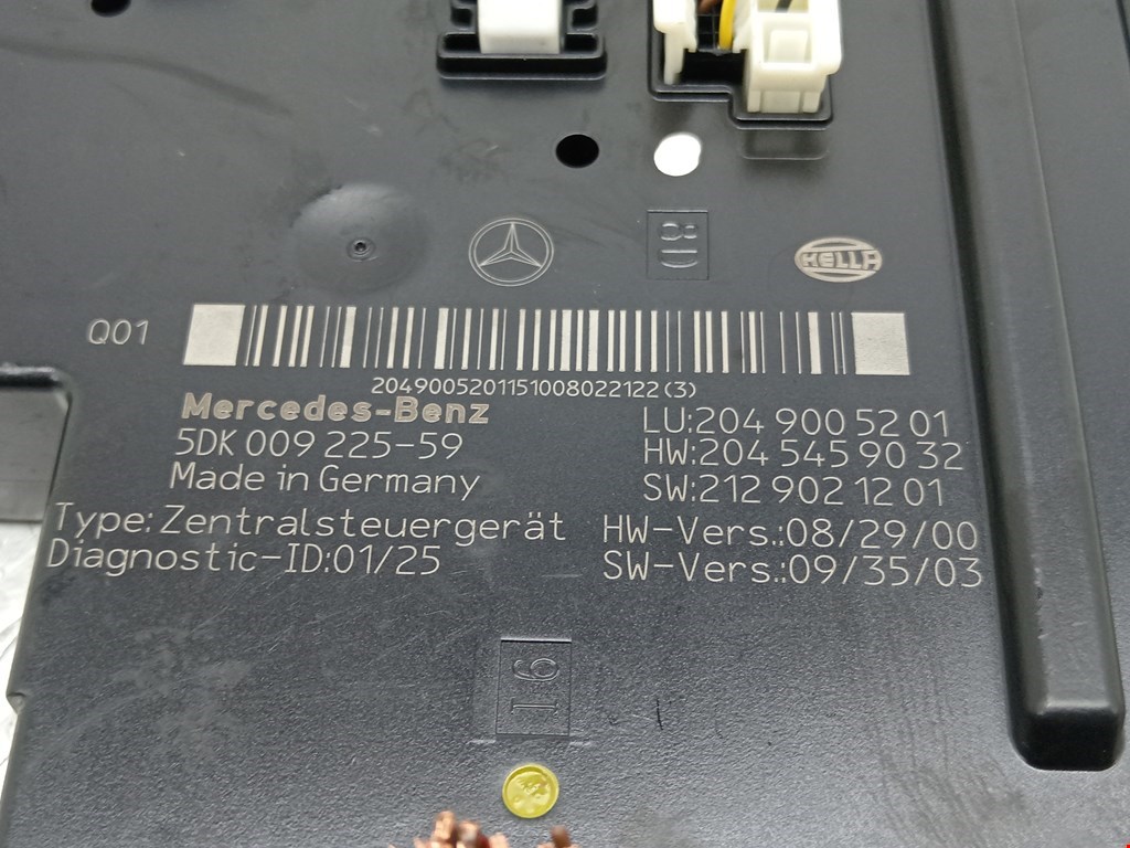 Блок комфорта MERCEDES-BENZ C-Class C-klasse W204 2007-2015