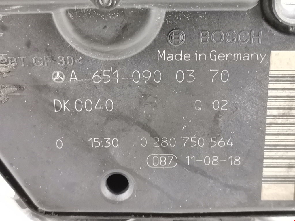 Заслонка дроссельная электрическая MERCEDES-BENZ E-Class W212, S212, C207 2009-2016