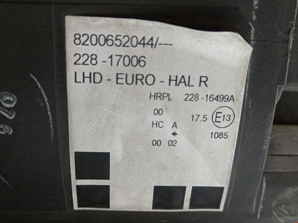 Фара правая RENAULT Modus 2004-2012