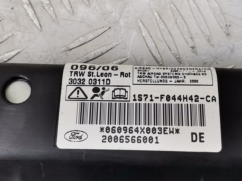 Подушка безопасности боковая (шторка) FORD Mondeo III 2000-2007
