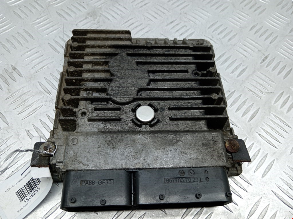 Блок управления двигателя (ЭБУ) SKODA Rapid 2012-2020