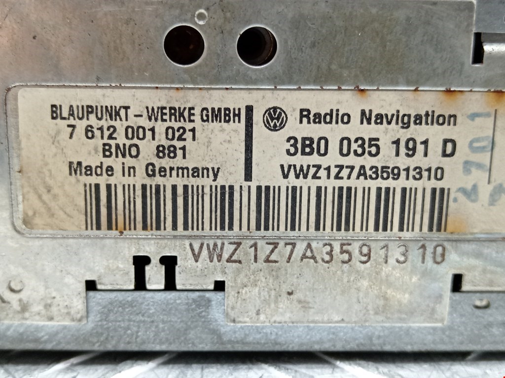 Магнитола VOLKSWAGEN Passat B5 1997-2005