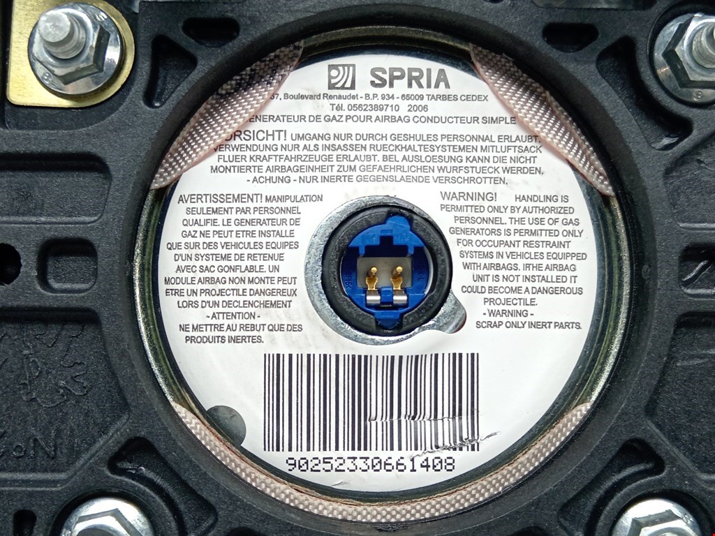 Подушка безопасности в рулевое колесо PEUGEOT Partner 1996-2009