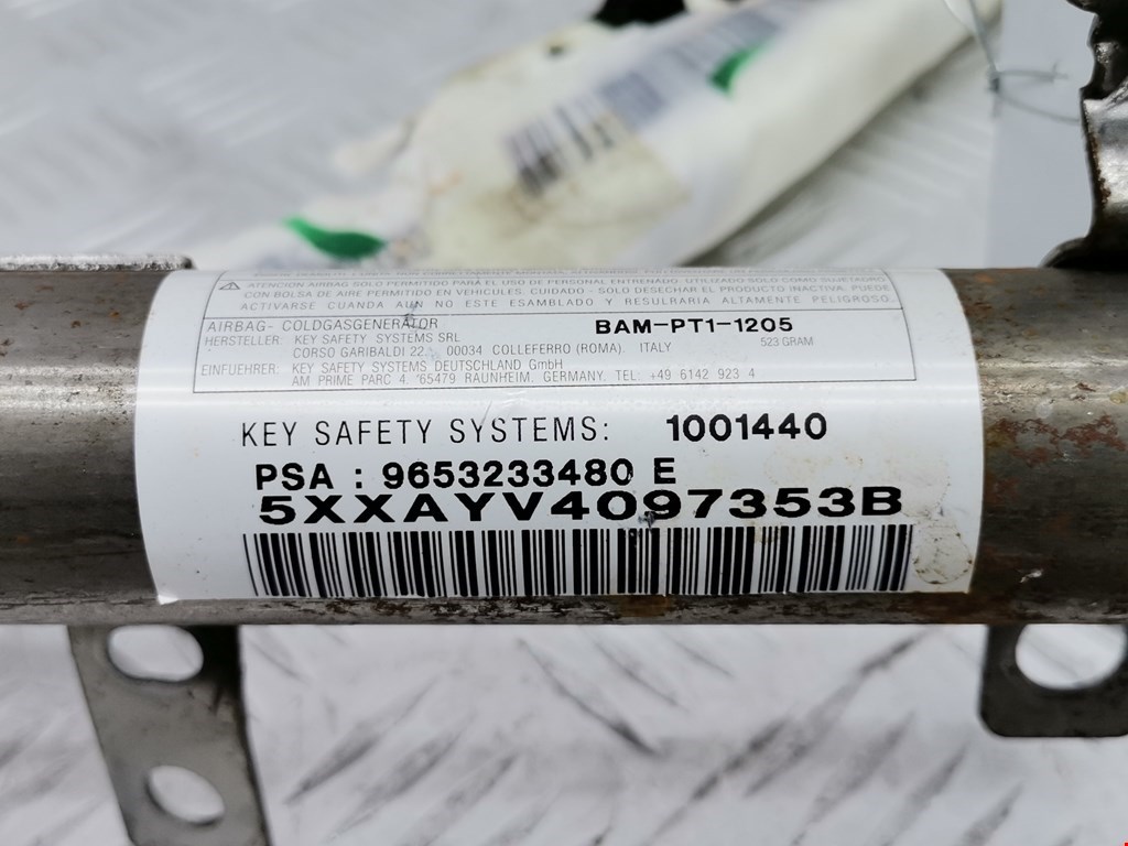 Подушка безопасности боковая (шторка) PEUGEOT 307 2001-2008