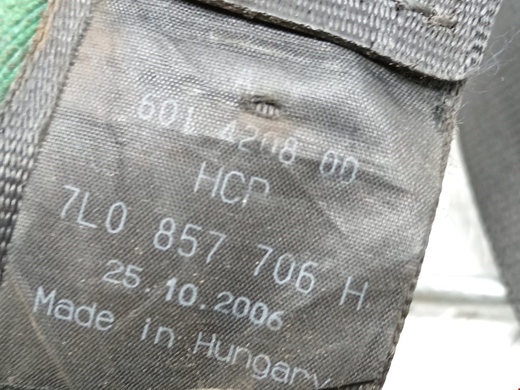 Ремень безопасности передний правый VOLKSWAGEN Touareg 2002-2010