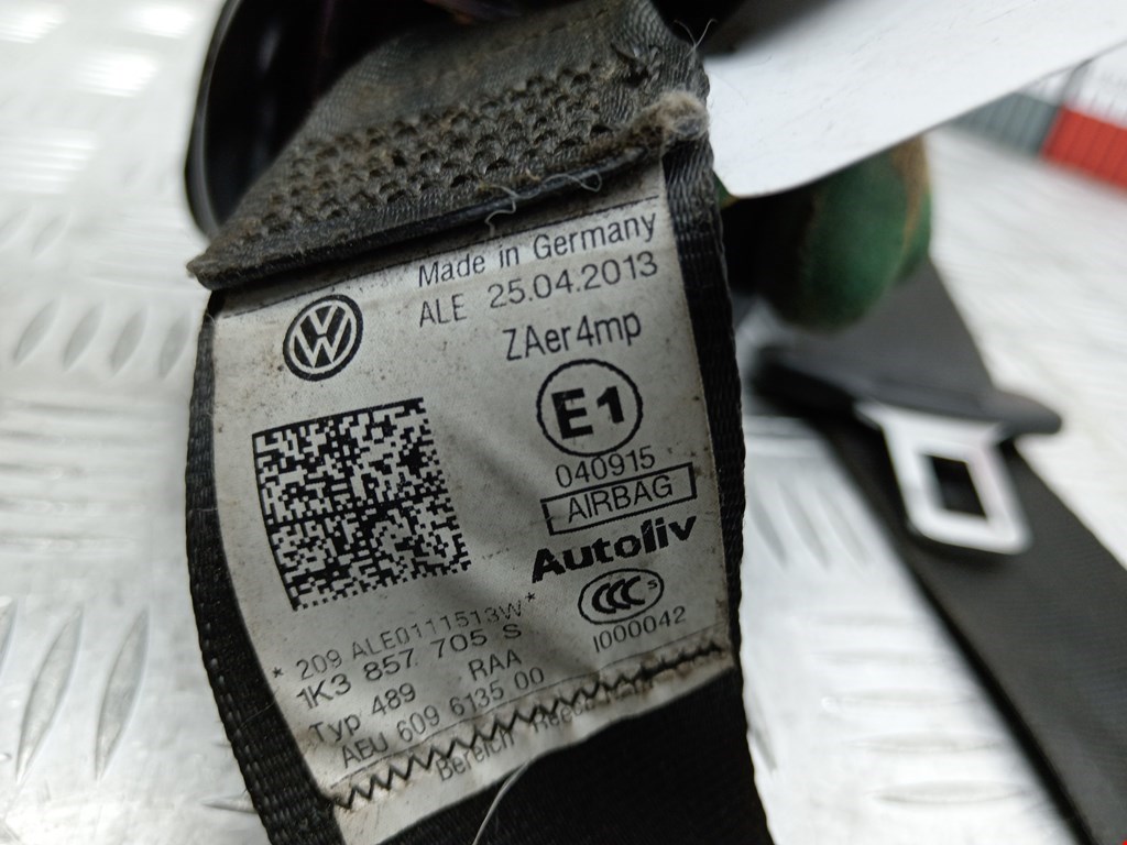 Ремень безопасности передний левый VOLKSWAGEN Golf V 2003-2009