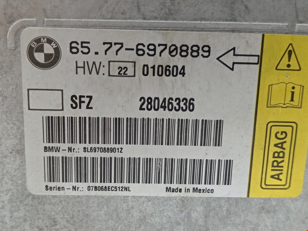 Блок управления AIR BAG BMW 7er 7 серия E65/E66 2001-2008