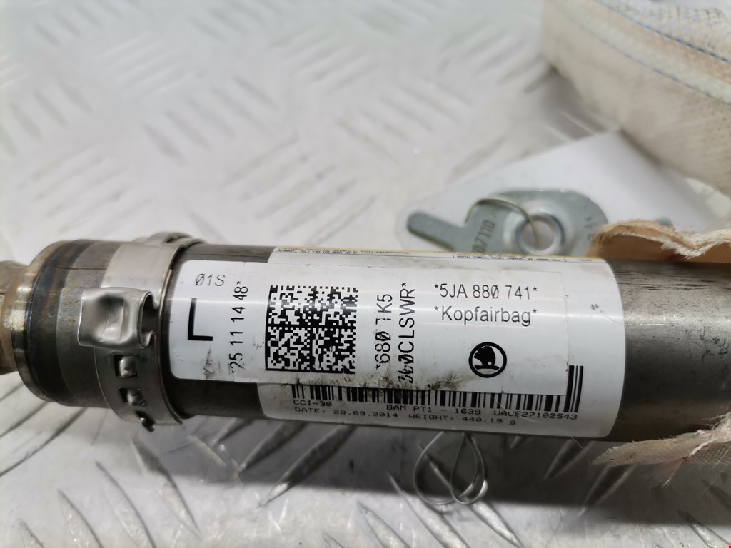 Подушка безопасности боковая (шторка) SKODA Rapid 2012-2020