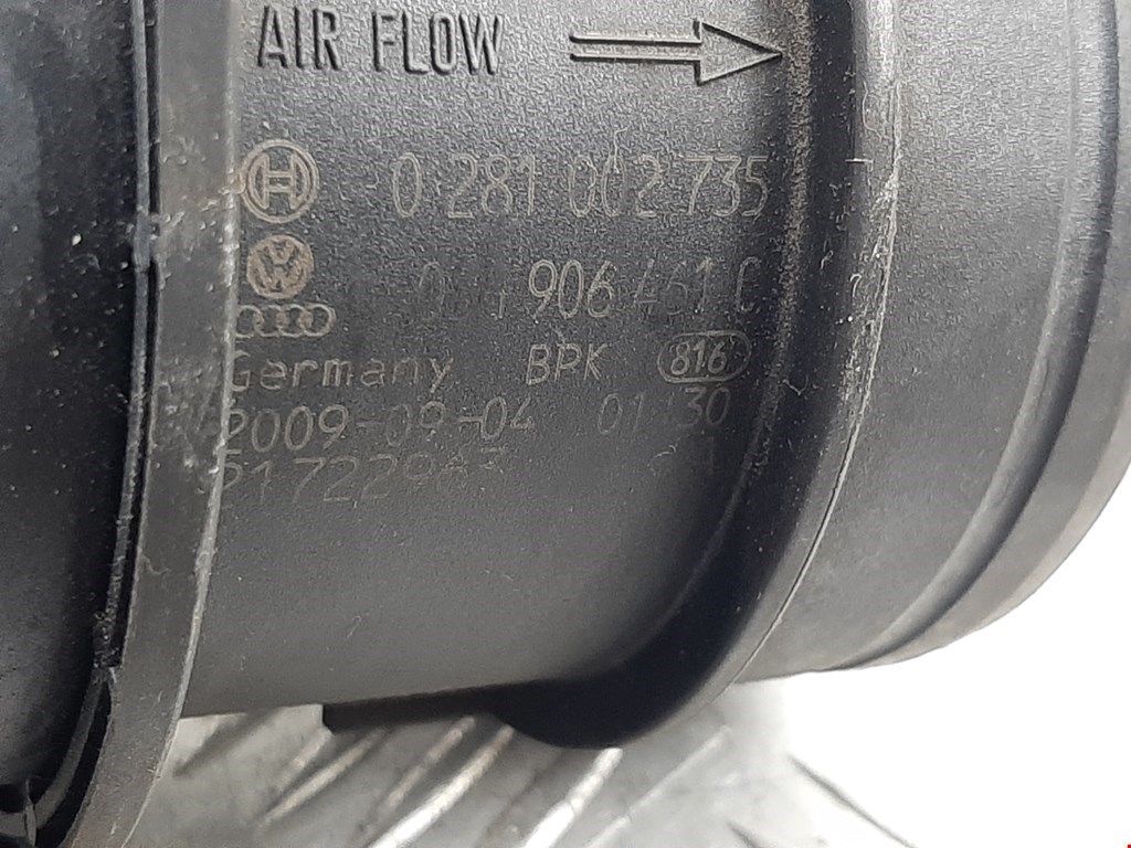 Расходомер воздуха (массметр, датчик ДМРВ) VOLKSWAGEN Passat B6 2005-2011