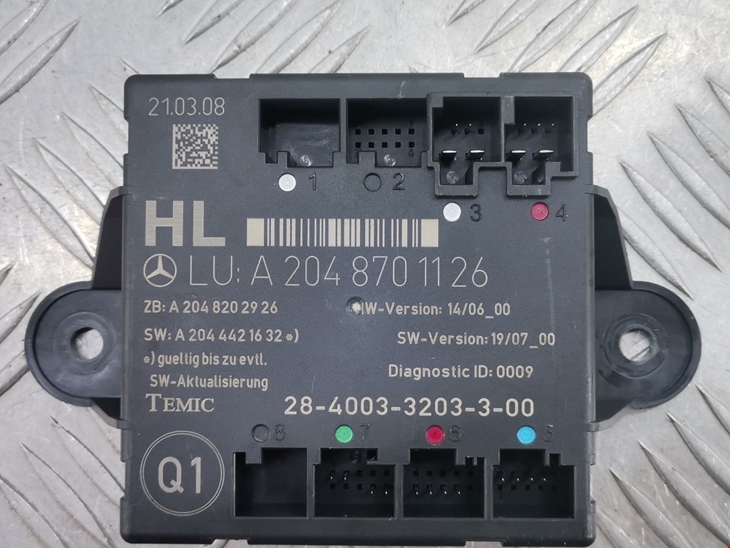 Блок комфорта MERCEDES-BENZ C-Class C-klasse W204 2007-2015