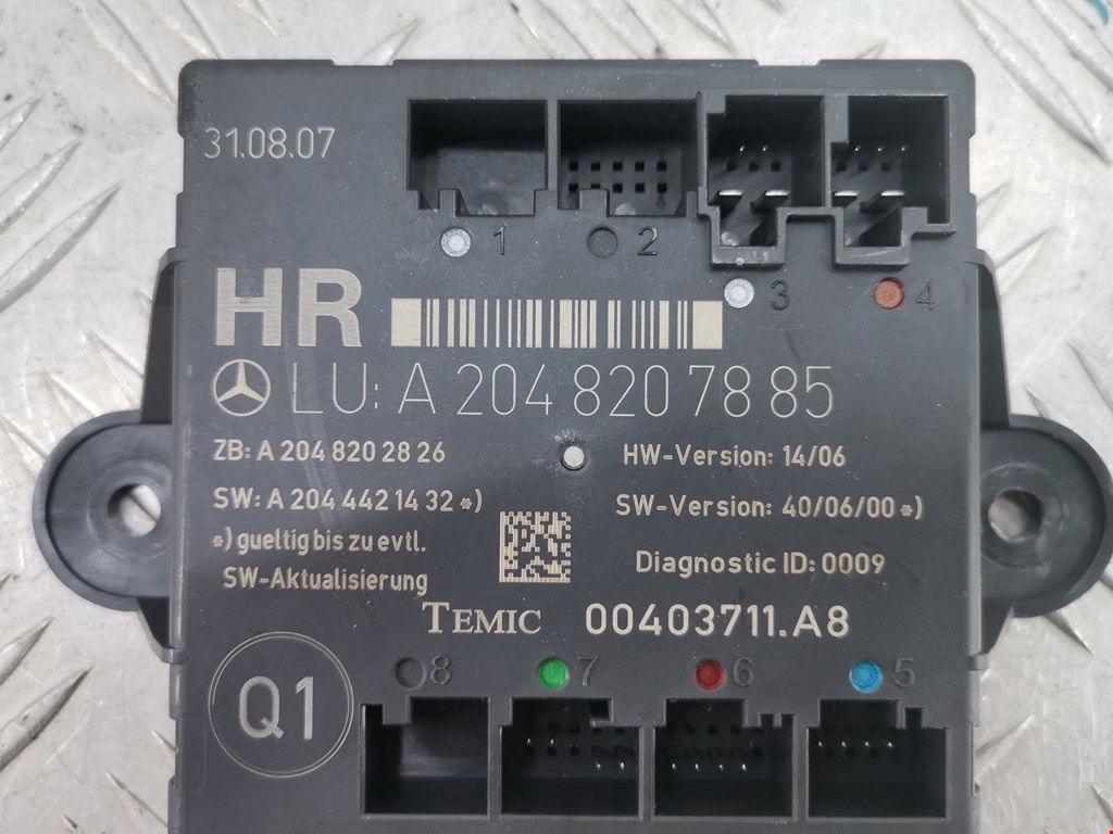 Блок комфорта MERCEDES-BENZ C-Class C-klasse W204 2007-2015