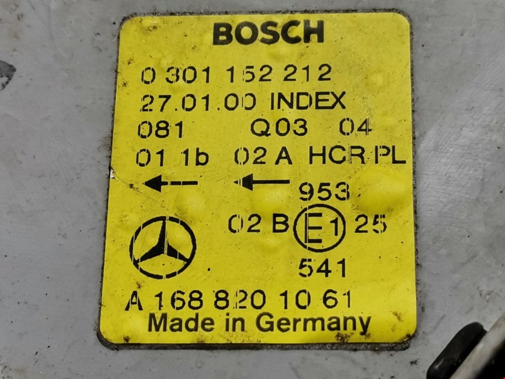 Фара правая MERCEDES-BENZ A-Class W168 1997-2004