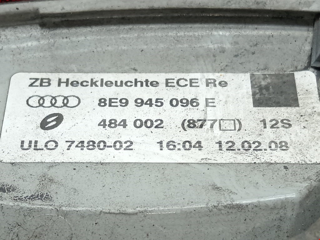 Фонарь задний правый AUDI A4 B7 2004-2007
