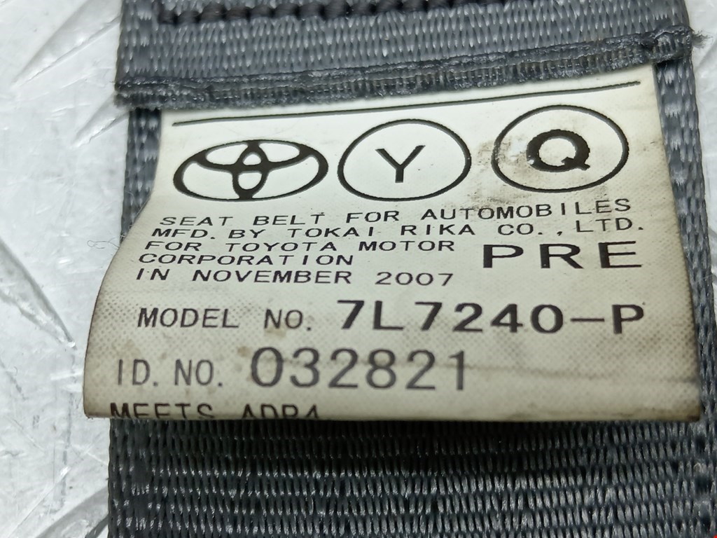 Ремень безопасности передний правый TOYOTA Prius II XW20 2003-2012
