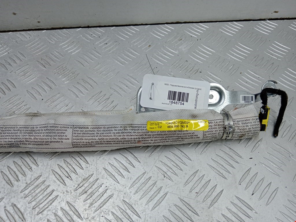 Подушка безопасности боковая (шторка) AUDI A4 B7 2004-2007