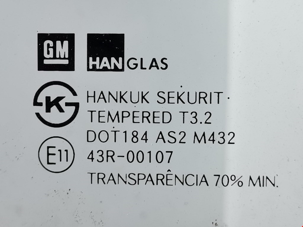 Стекло двери переднее правое CHEVROLET Aveo T200 2003-2008