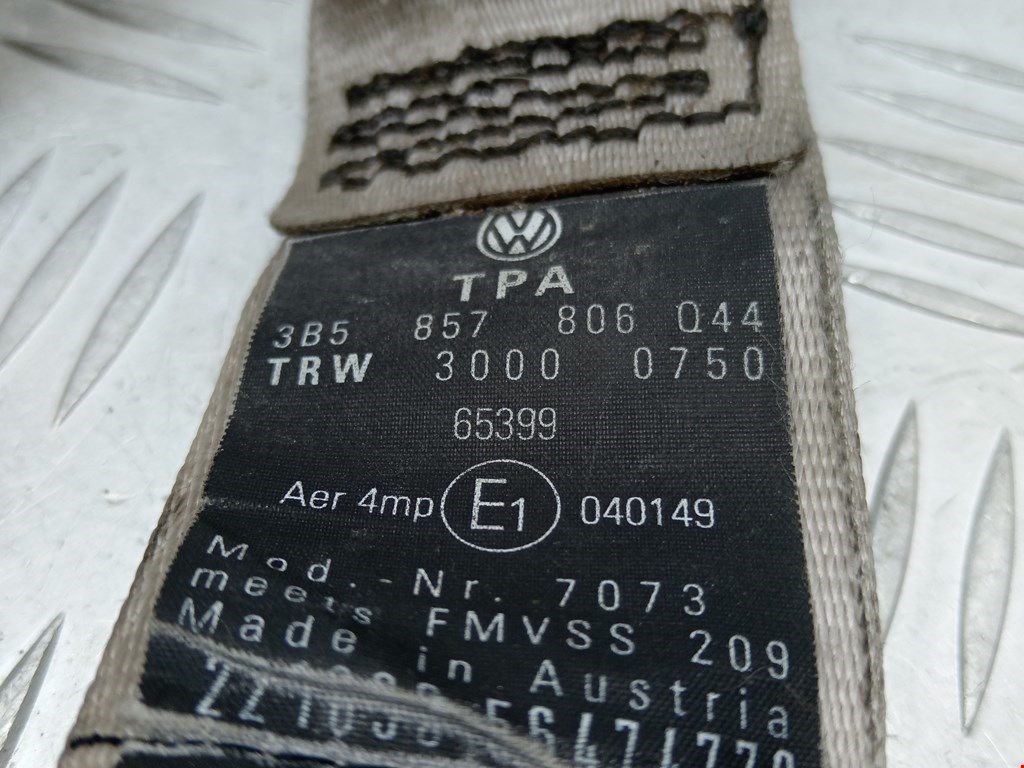 Ремень безопасности задний правый VOLKSWAGEN Passat B5 1997-2005