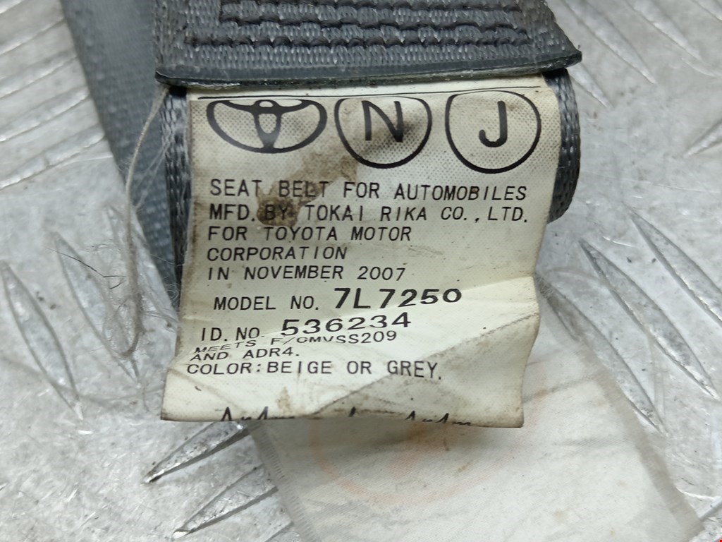 Ремень безопасности задний левый TOYOTA Prius II XW20 2003-2012