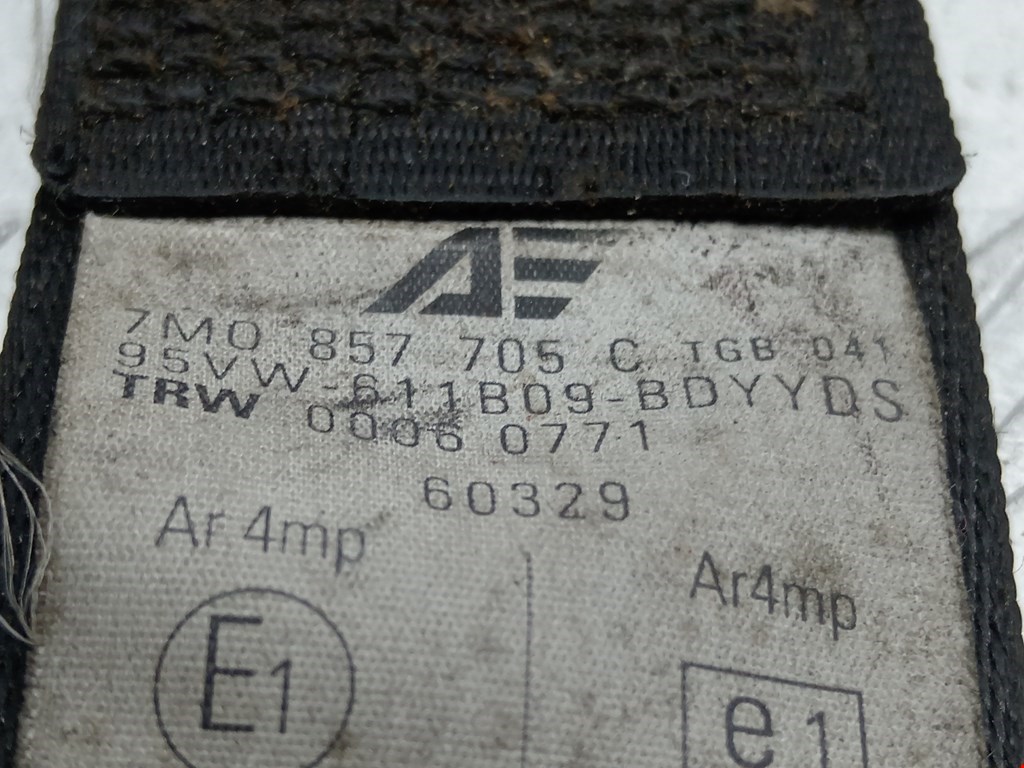 Ремень безопасности передний левый VOLKSWAGEN Sharan 1995-2010