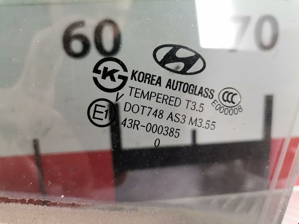 Стекло двери заднее левое HYUNDAI Santa Fe CM 2005-2012