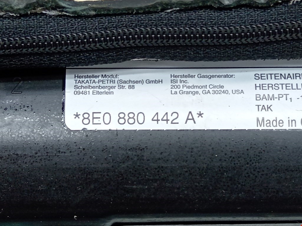 Подушка безопасности боковая (в сиденье) AUDI A4 B7 2004-2007
